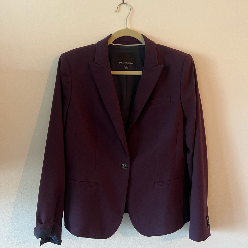 Banana Republic Deep Purple Blazer